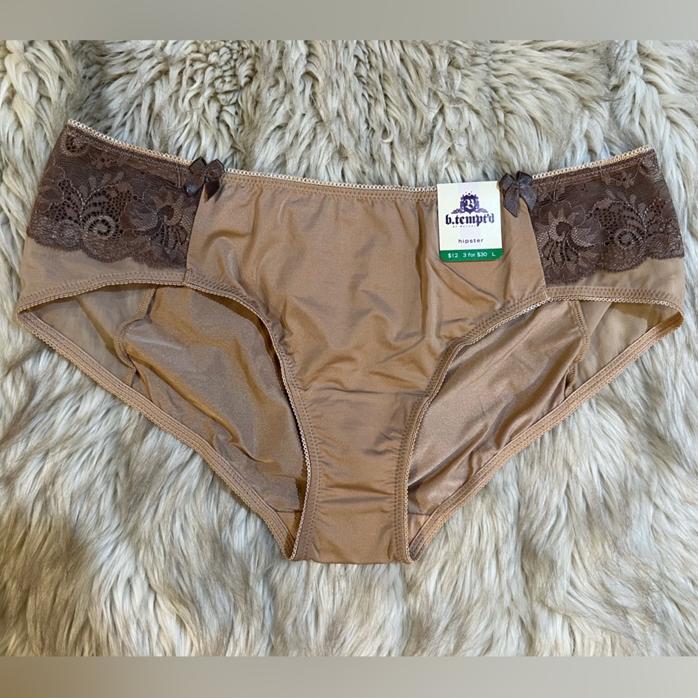 b.tempt’d by Wacoal Tan and Brown Hipster